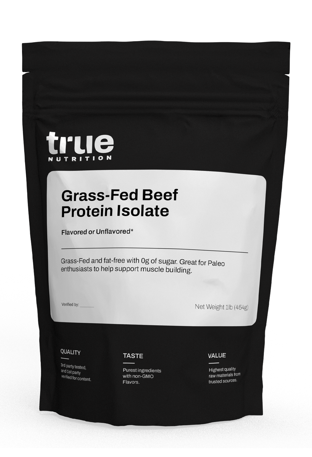 Grass-Fed Beef Protein Isolate 1lb - Potent Powder from Beef