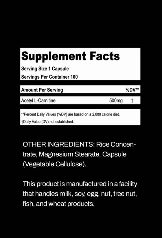atp acetyl l carnitine ingredients Acetyl-L-Carnitine ATP Ignite Natural Pre Workout