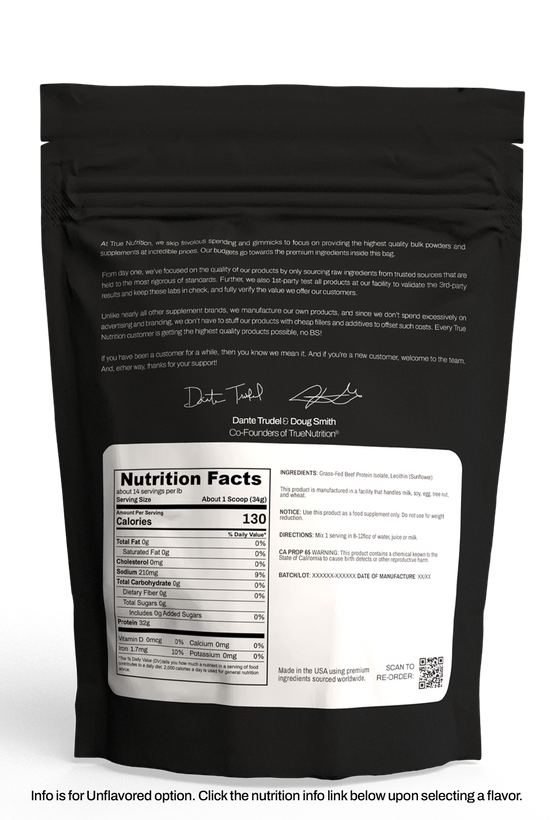Grass Fed Whey Protein Powder Isolate - Unflavored - Low Carb Keto & Paleo  Diet Friendly - Pure Grass-Fed Protein for Shakes, Smoothies, Drinks 