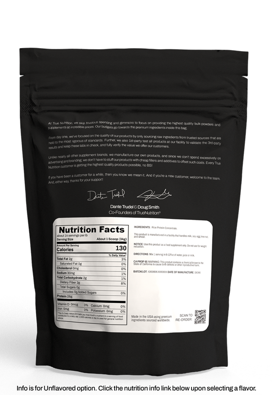 All One Nutrient Powder Rice Base Rice Protein Concentrate - non-GMO 1lb - All Natural